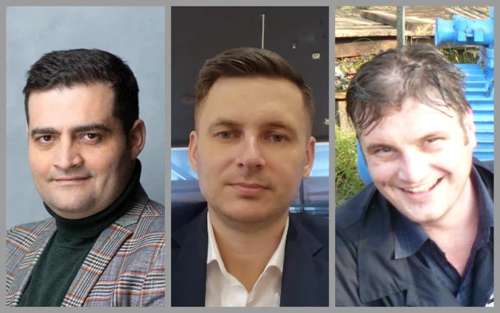 Tiberiu Horaţiu Gorun (dreapta), preferat de Cîţu, în competiţia internă cu Tănase Stamule (stânga) şi Mircea Abrudean