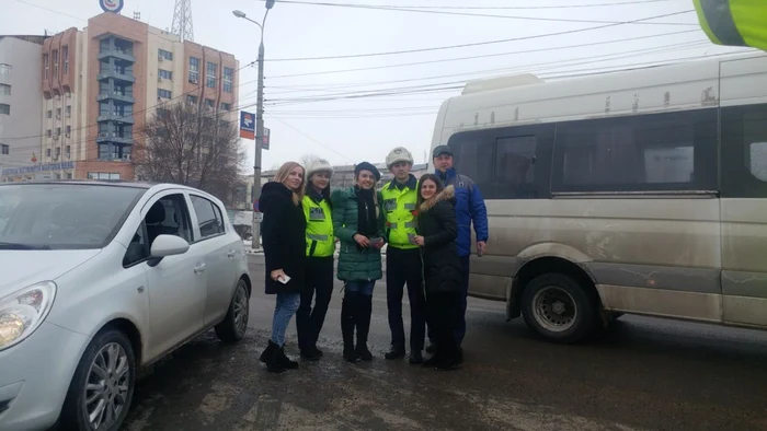 Femeile şofer au fost oprite în trafic