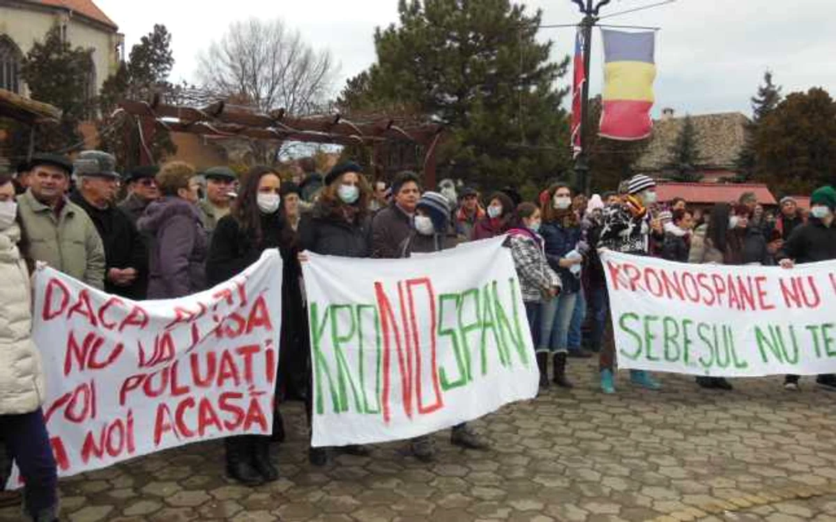 Protestul de la Sebeş a scos în stradă peste 2000 de oameni