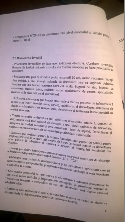 Program de guvernare Dacian Ciolos pagina 6
