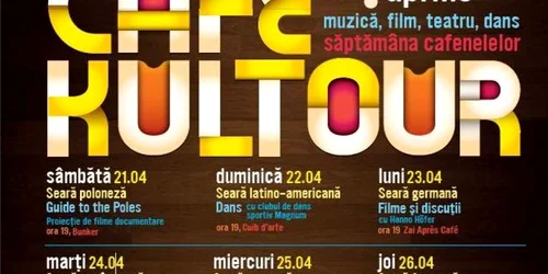 Afişul Cafekultour 2012