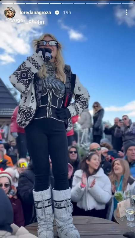 Loredana Groza le-a cântat românilor, la munte / foto: Instagram 