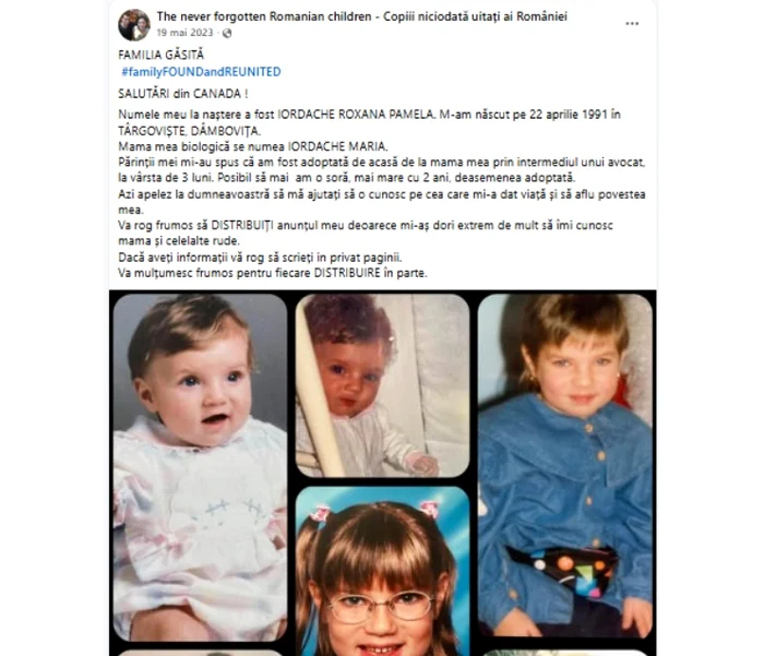 Mesajul transmis pe Facebook Foto: Totul despre mame