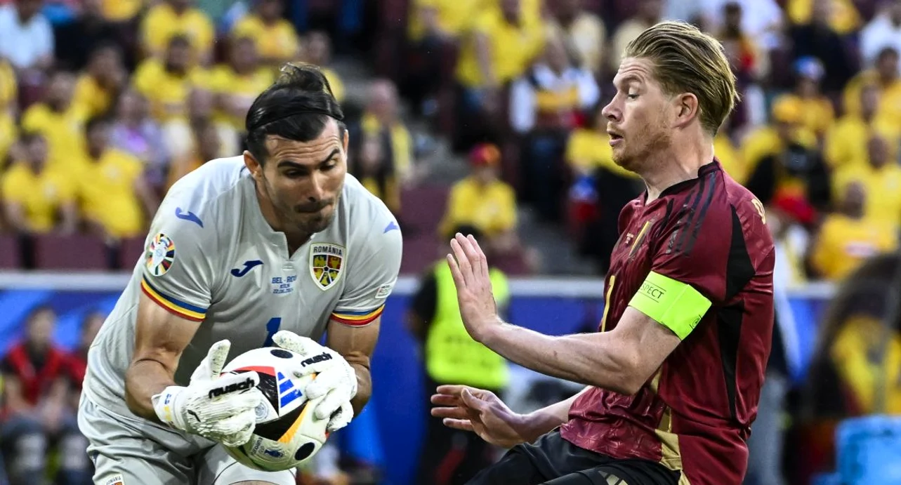 De Bruyne a fost adversarul României la Euro 2024. Foto EPA EFE