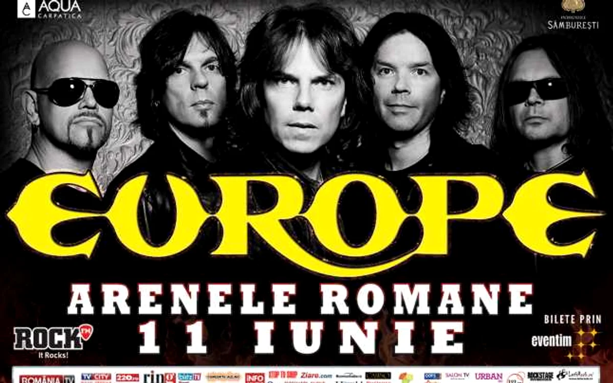 Suedezii de la EUROPE vor concerta la Arenele Romane pe 11 iunie FOTO Art Nation Media
