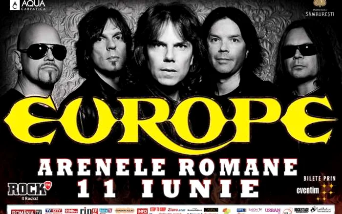 Suedezii de la EUROPE vor concerta la Arenele Romane pe 11 iunie FOTO Art Nation Media