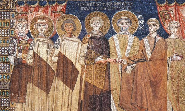 Iustinian al II lea cu familia (Getty Images)