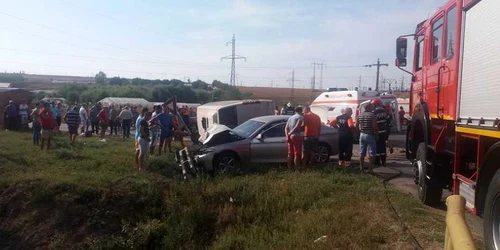 Imagine de la locul accidentului FOTO Grupul şoferilor gălăţeni