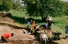 Săpături arheologice la Wall Câmp (© University of Birmingham) 