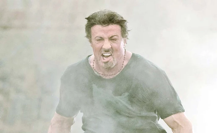 Sylvester Stallone, de 73 de ani, s-a rănit cel mai grav în „Eroi de sacrificiu”, din 2010