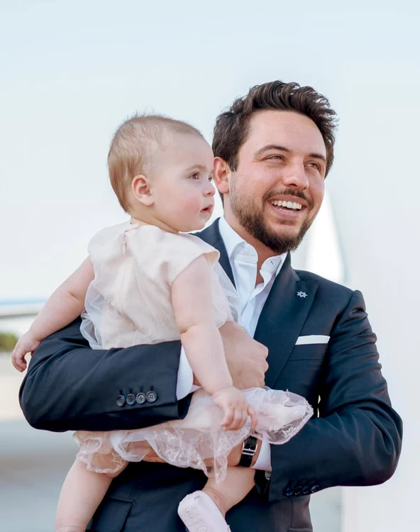 Prințul Hussein al Iordaniei cu fiica sa, Prințesa Iman, Foto Instagram