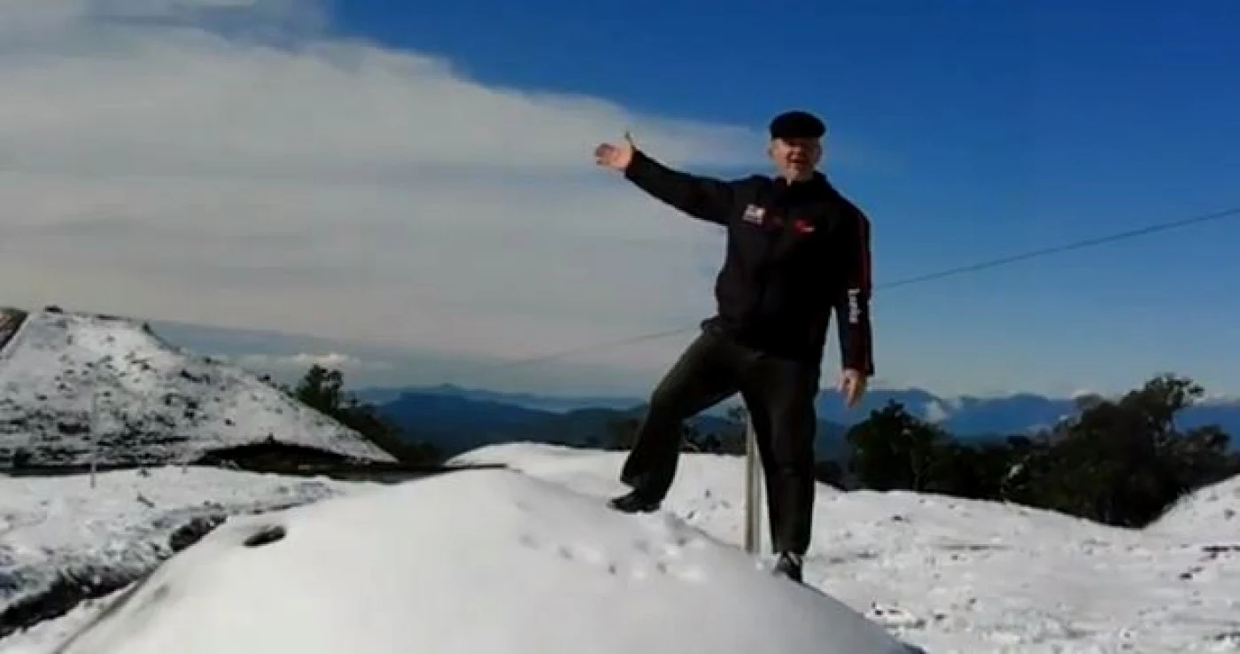 Localnicii din Santa Catarina sunt uimiţi de căderile de ninsoare FOTO Captură YouTube