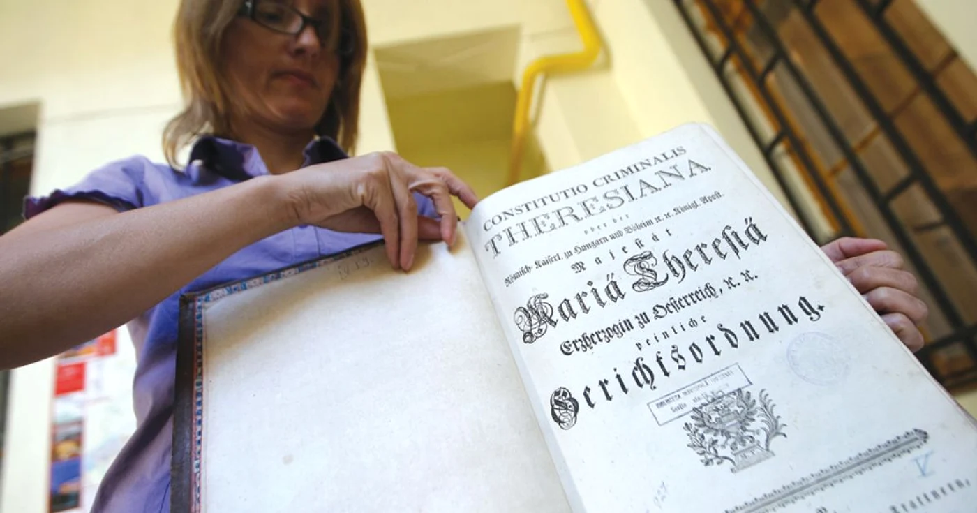 „Codul Terezian” din anul 1769 s-a păstrat în condiţii foarte bune