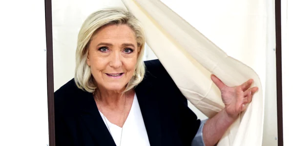 Marine Le Pen a votat pe 9 iunie 2024 FOTO AFP jpg