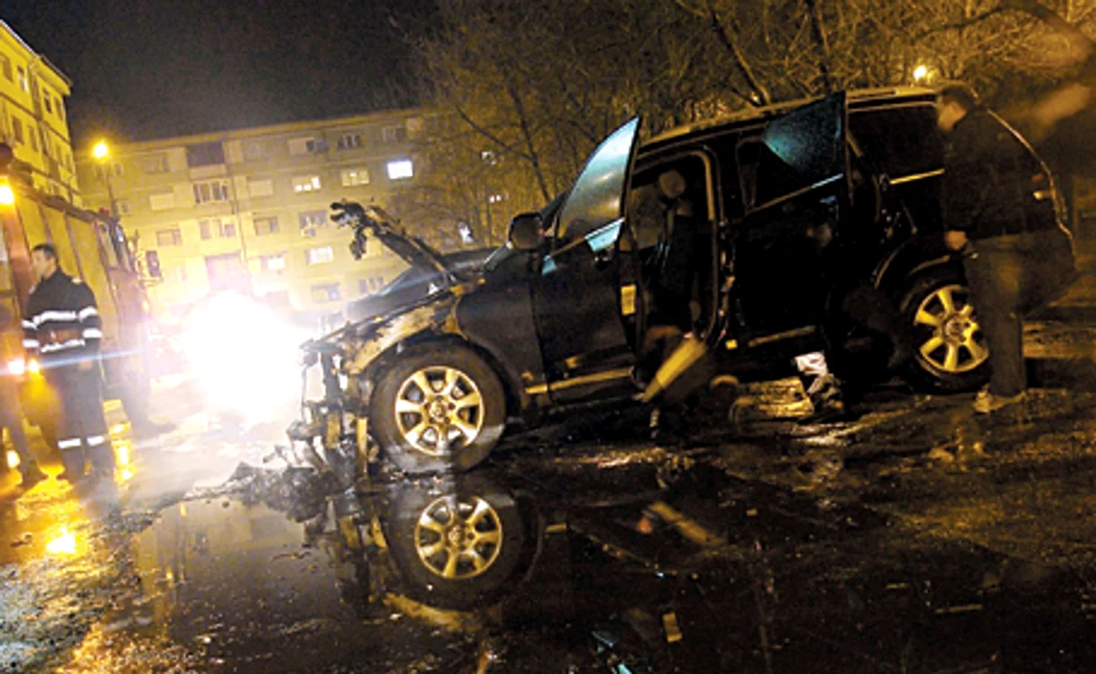Autoturismul a ars duminică