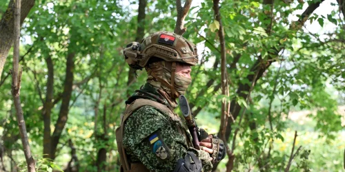 voluntar columbian in Ucraina FOTO Center for European Policy Analysis (CEPA)