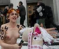 Proteste topless şi bătaie între deputaţi în parlamentul ucrainean reuters