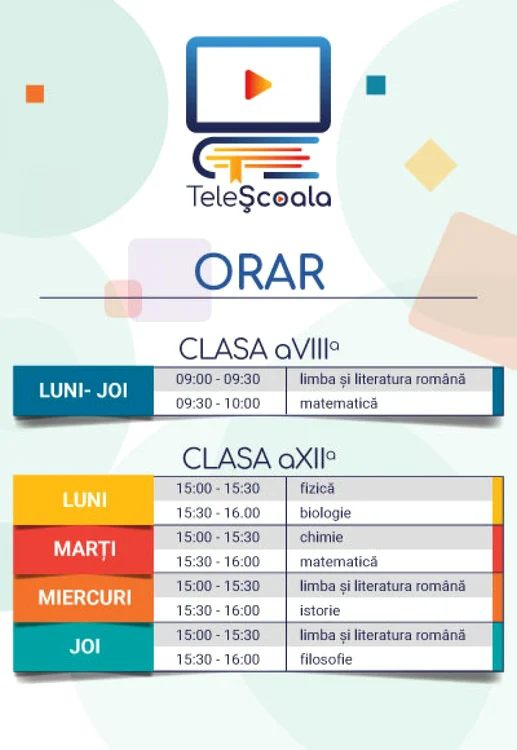 orar telescoala foto tvr
