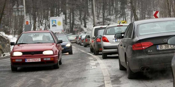 Pe DN1 se înregistrează valori crescute de trafic Foto: arhivă