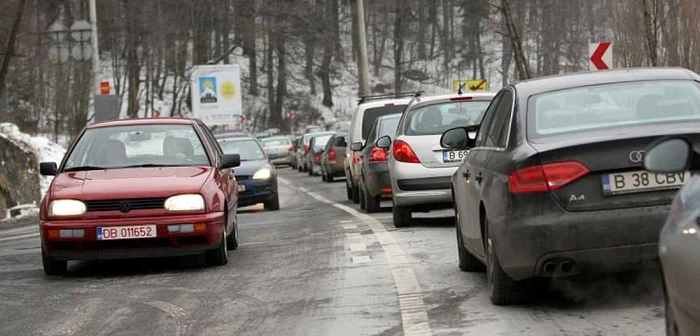 Pe DN1 se înregistrează valori crescute de trafic Foto: arhivă