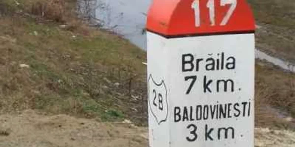 Borna kilometrica la Braila