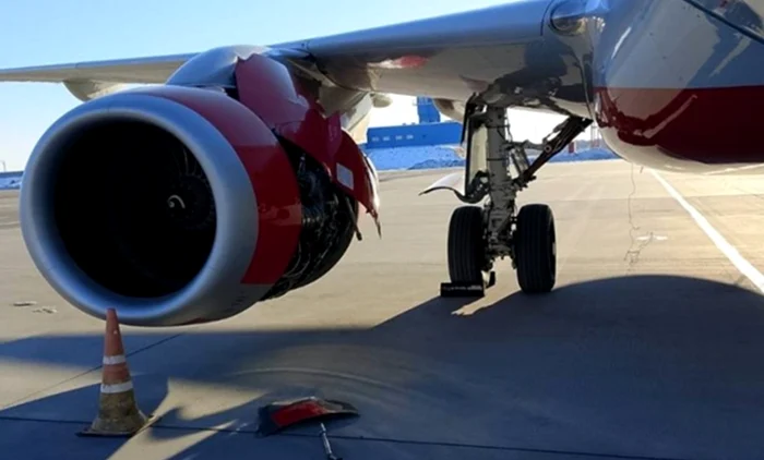 Avionul rusesc avariat Foto: Biroul Procurorului Transporturilor din Orientul Îndepărtat