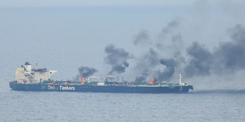 petrolier atacat de houthi Marea Rosie FOTO @EUNAVFORASPIDES / X