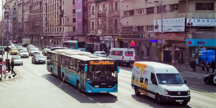 Trafic București. FOTO Facebook Societatea de Transport Bucuresti