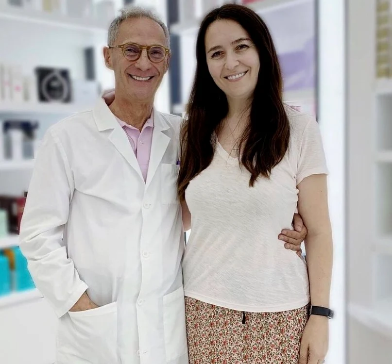 Amalia Năstase alături de medicul Giuseppe Castaldo, cel care a ajutat-o să slăbească