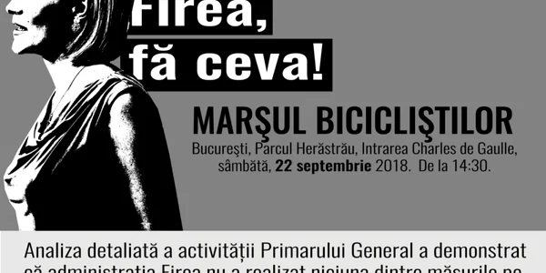 marsul biciclistilor impotriva lui firea