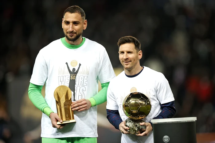 Donnarumma și Messi au fost premiați în decembrie la Gala „Balonul de Aur” (Foto: EPA-EFE)