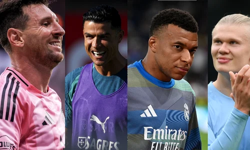 Messi, Ronaldo, Mbappe si Haaland (EPA) jpg