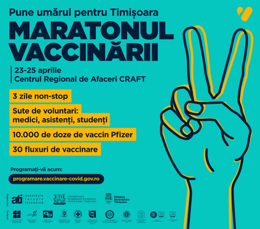 
    Timp de 3 zile, la Timișoara se va vaccina la foc continuu  