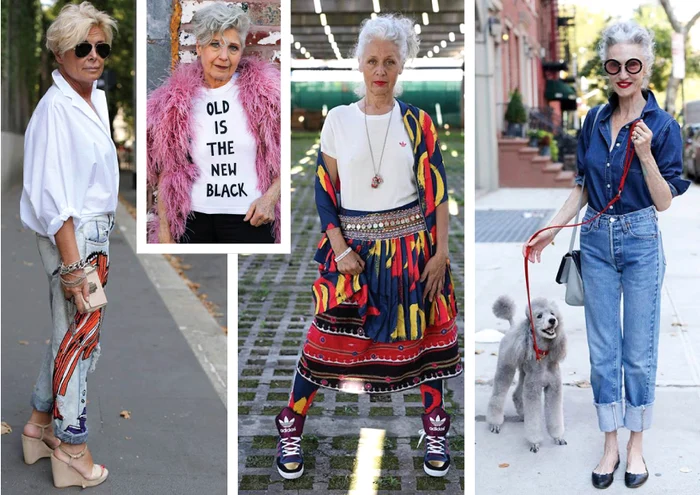 Coafurile și hainele trăsnite prind bine și femeile în vârstă. E nevoie doar de curaj!