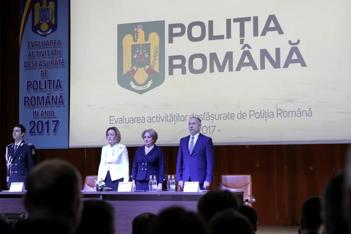 Ministrul de Interne Carmen Dan a participat la bilanţul Poliţiei Române FOTO Eduard Enea