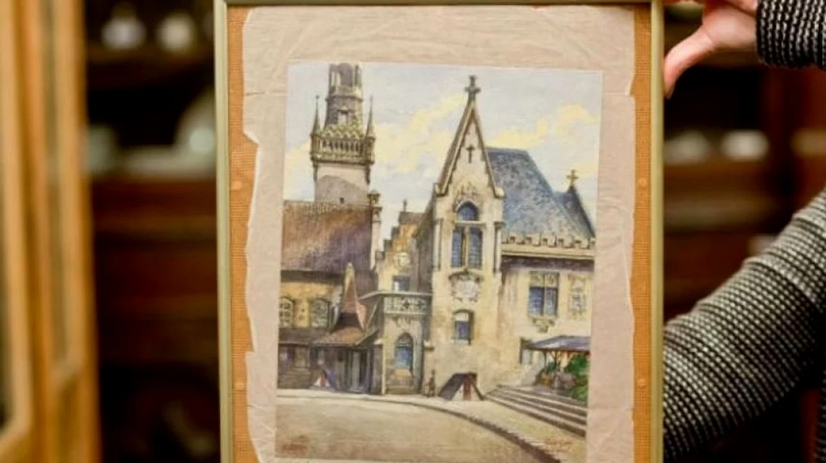 Un tablou pictat de Adolf Hitler, vândut la licitaţie cu 130 000 de euro jpeg