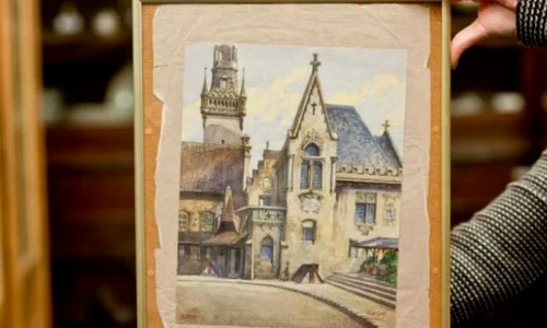 Un tablou pictat de Adolf Hitler, vândut la licitaţie cu 130 000 de euro jpeg