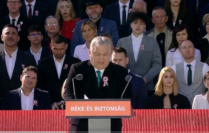 Orban, discurs la discurs la aniversarea revoluţiei FOTO: captură video x