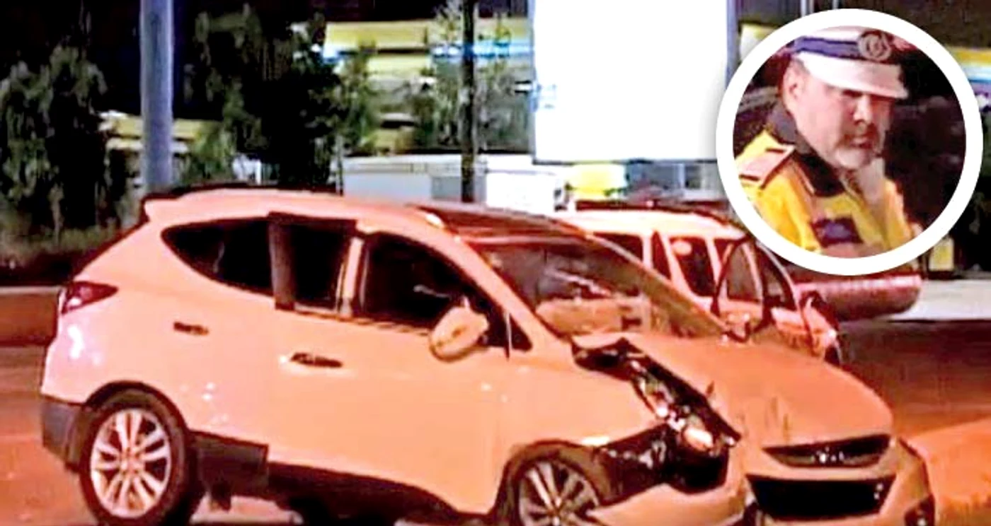  Cu acest Hyundai IX 35 a  fost lovit poliţistul  Gheorghe Ionescu 