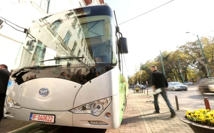 Autobuze electrice au fost testate şi în Timişoara FOTO Sebastian Tătaru