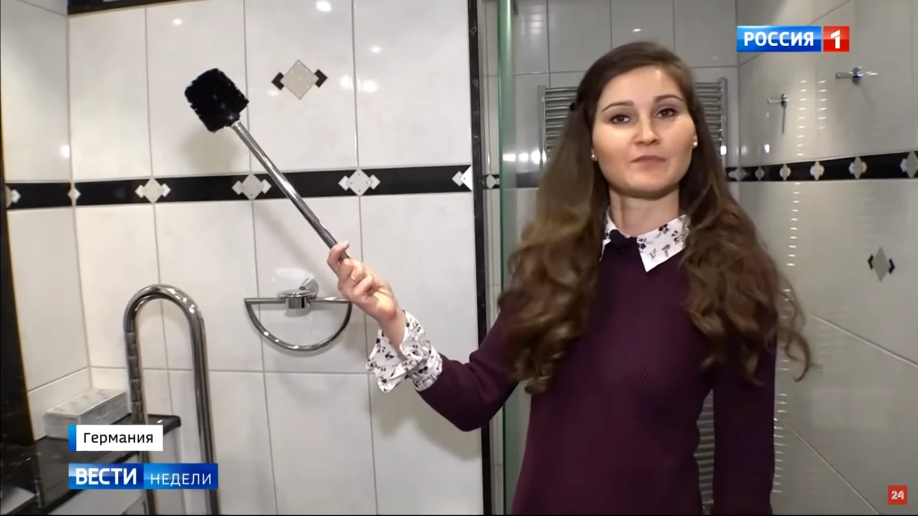 FOTO Captură din reportajul televiziunii de stat ruseşti