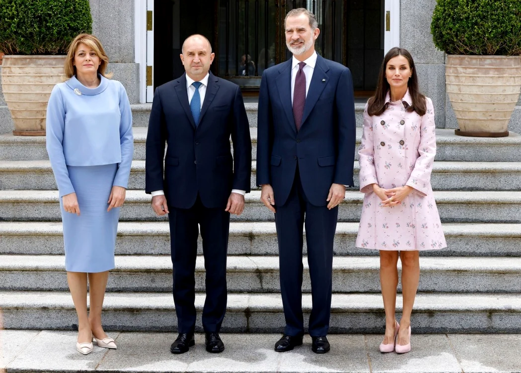 Regina Letizia şi soţul său s-au întâlnit cu preşedintele Bulgariei (Foto: Profimedia).