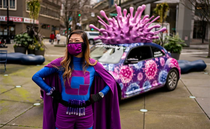 Lin Wilson este Căpitanul Quidel, care învinge virusul şi readuce zâmbetulFoto: Getty Images