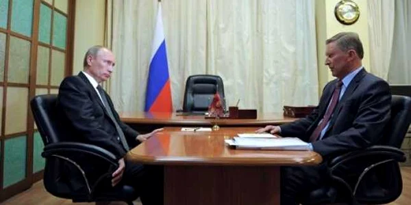 Vladimir V. Putin şi Serghei Ivanov