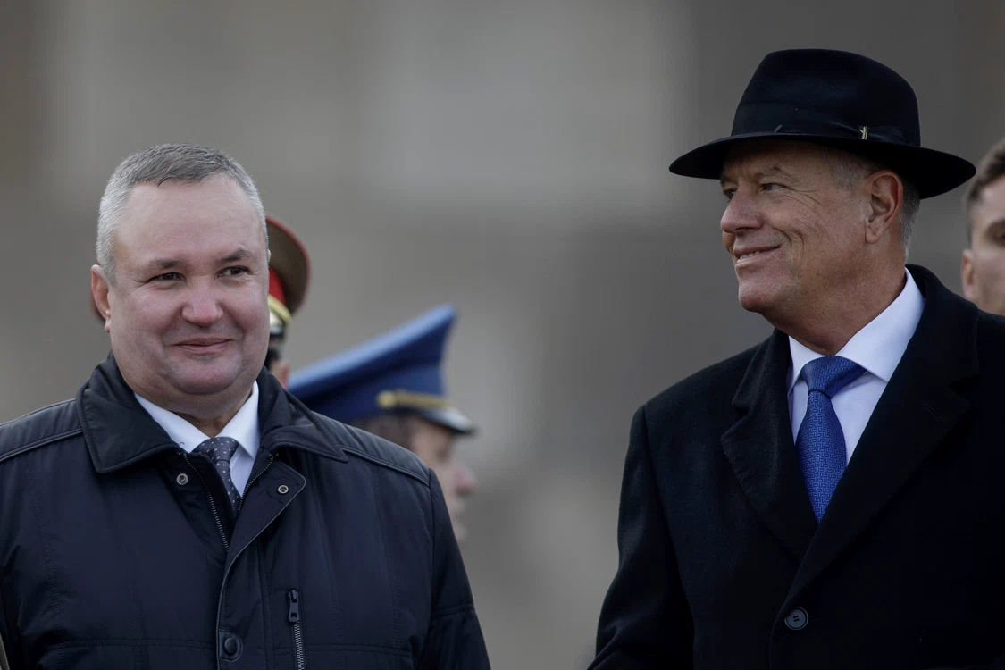 Klaus Iohannis și Nicolae Ciucă la ceremonia de la Arcul de Triumf FOTO Inquam Photos
