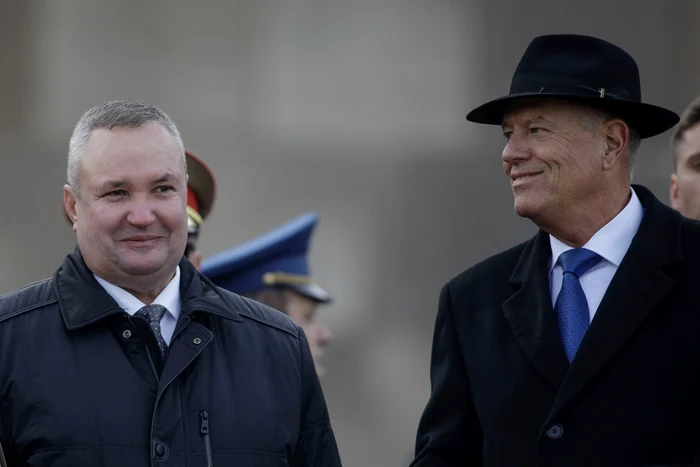 Klaus Iohannis și Nicolae Ciucă la ceremonia de la Arcul de Triumf FOTO Inquam Photos