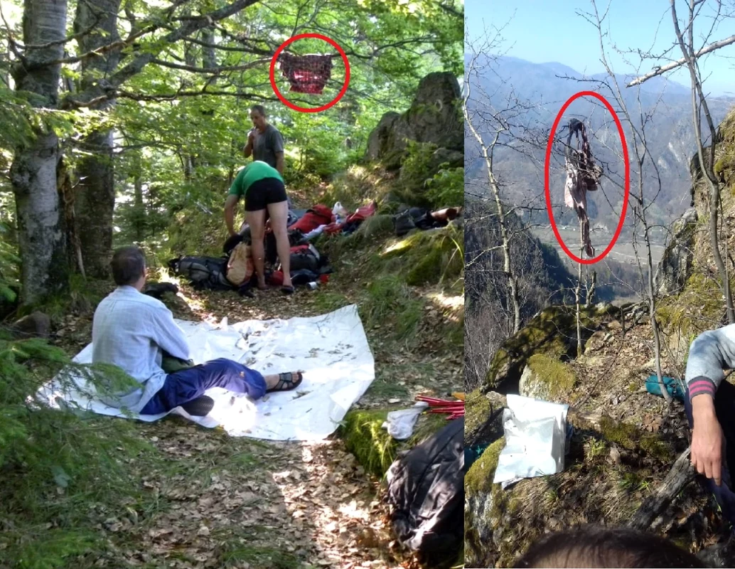 Cămaşa care apare într-una din fotografiile din camera foto abandonată a fost găsită la locul descoperirii sinistre din Munţii Căpăţânii Foto colaj