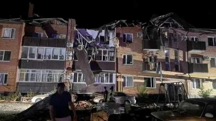 Atac cu drone Krasnodar - Foto X(ex Twitter)