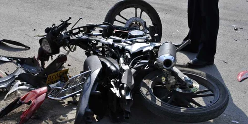 Imagine de la accident. FOTO: Nicoleta Butnaru