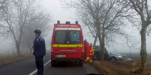 Imagine de la accidentul de pe DN24D FOTO Grupul Şoferilor din Galaţi/facebook